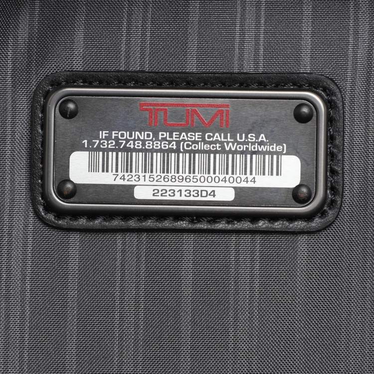 Pre Owned TUMI Black Nylon Tri Fold Garment Luggage Travel Bag