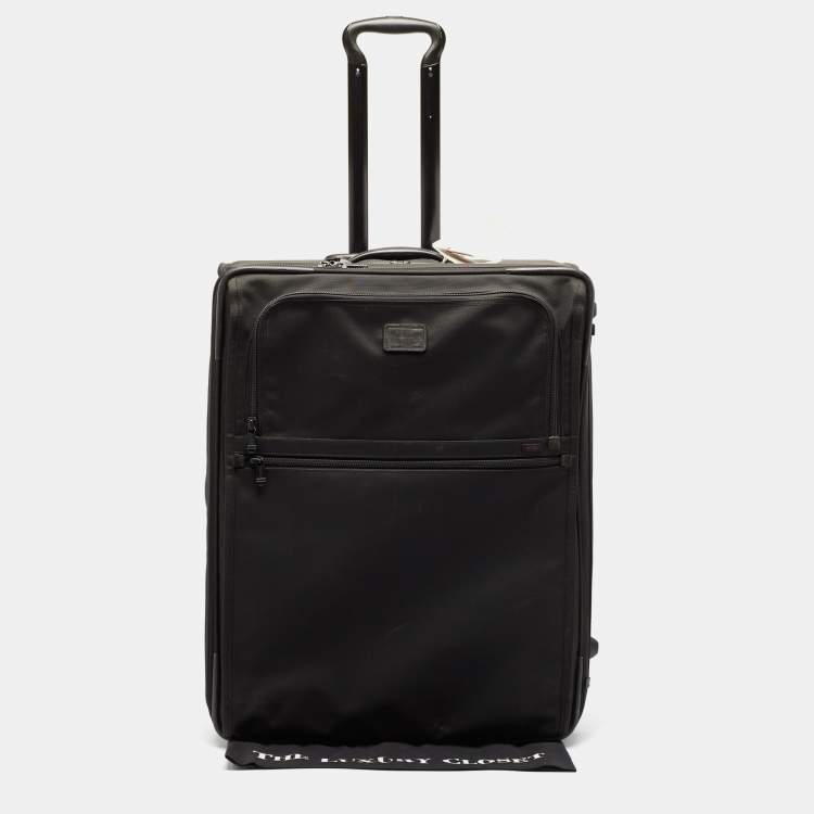 Pre Owned TUMI Black Nylon 2 Wheeled Alpha Expandable Extended Trip Luggage
