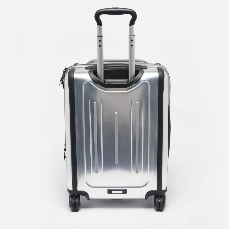 Pre Owned TUMI Silver Polycarbonate Continental Expandable 4 Carry On Luggage
