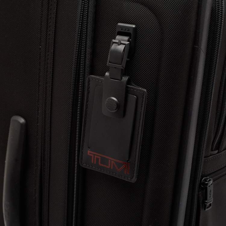 Pre Owned TUMI Black Nylon 4 Wheeled Alpha 3 Expandable Short Trip Packing Case