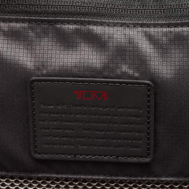 Pre Owned TUMI Black Nylon 4 Wheeled Alpha 3 Expandable Short Trip Packing Case