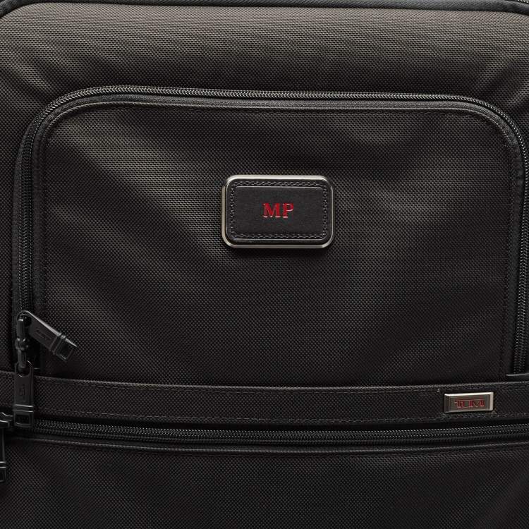 Pre Owned TUMI Black Nylon 4 Wheeled Alpha 3 Expandable Short Trip Packing Case