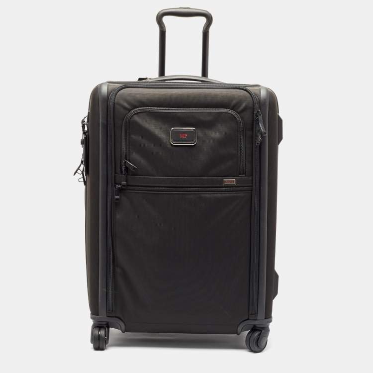 Pre Owned TUMI Black Nylon 4 Wheeled Alpha 3 Expandable Short Trip Packing Case