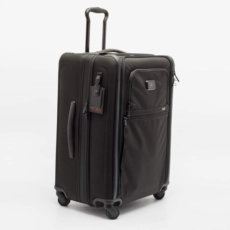 Pre Owned TUMI Black Nylon 4 Wheeled Alpha 3 Expandable Short Trip Packing Case
