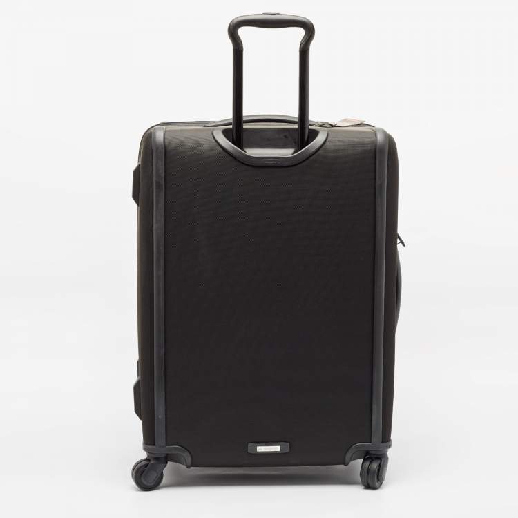 Pre Owned TUMI Black Nylon 4 Wheeled Alpha 3 Expandable Short Trip Packing Case