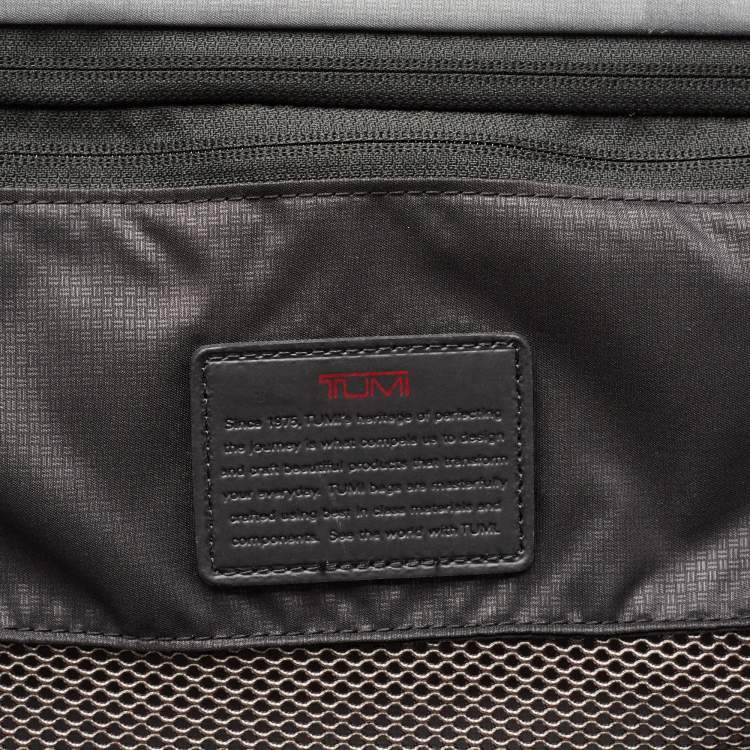 Pre Owned TUMI Black Nylon 4 Wheeled Alpha 3 Worldwide Trip Expandable Packing Case