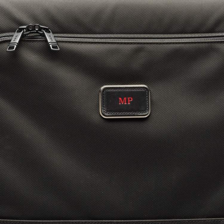 Pre Owned TUMI Black Nylon 4 Wheeled Alpha 3 Worldwide Trip Expandable Packing Case