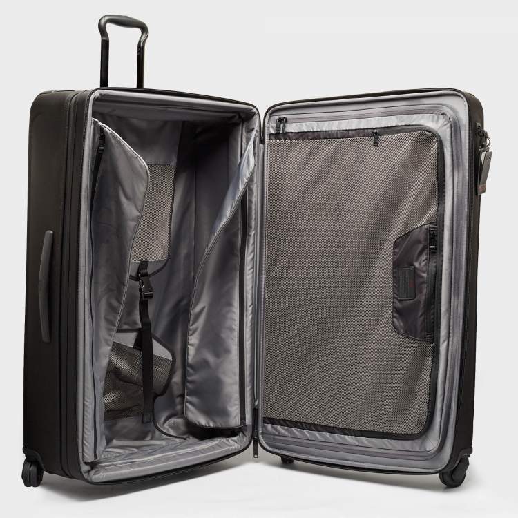 Pre Owned TUMI Black Nylon 4 Wheeled Alpha 3 Worldwide Trip Expandable Packing Case