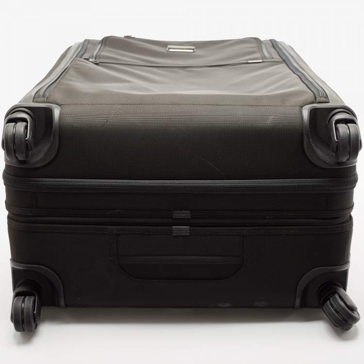 Pre Owned TUMI Black Nylon 4 Wheeled Alpha 3 Worldwide Trip Expandable Packing Case