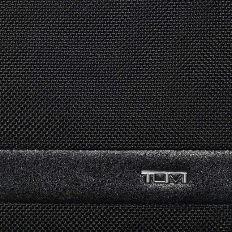 Pre Owned TUMI Black Nylon Alpha Triple Zip Clutch