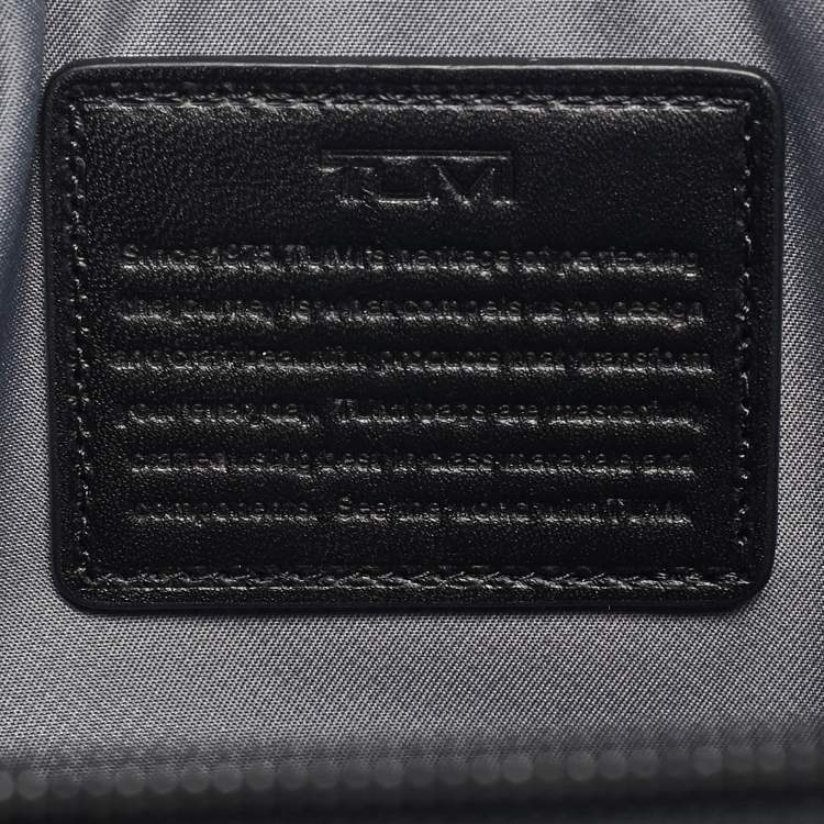 Pre Owned TUMI Black Nylon Alpha Triple Zip Clutch