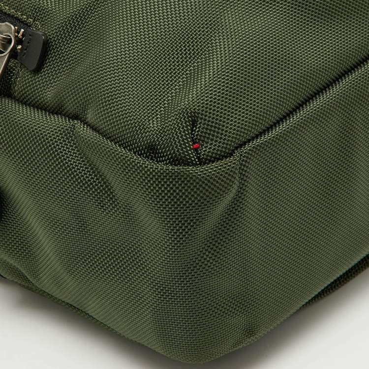 Pre Owned Tumi Olive Green Fabric Alpha Bravo Everett Essential Briefcase