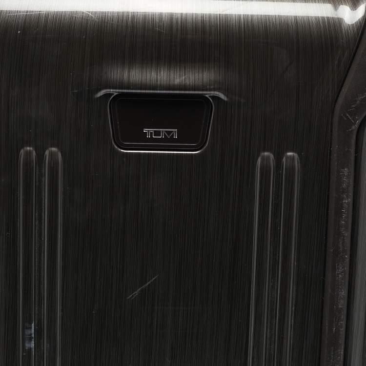 Pre Owned TUMI Brown Polycarbonate 4 Wheeled Vapor Carry-On Luggage