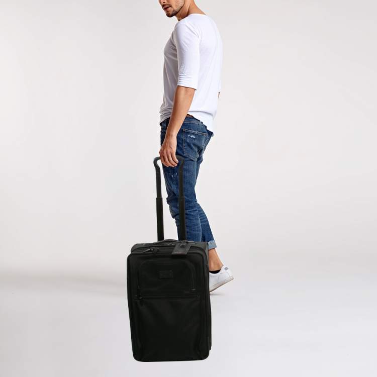 Pre Owned TUMI Black Nylon 2 Wheeled Expandable Carry-On Luggage