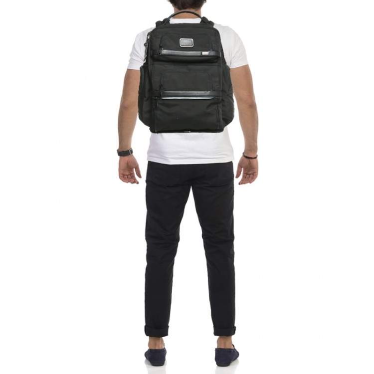 Pre Owned TUMI Black Nylon Alpha 3 Brief Backpack