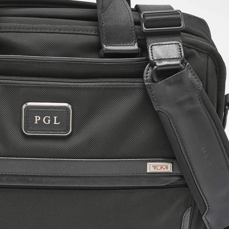 Pre Owned TUMI Black Nylon Alpha 3 Organizer Briefcase Bag