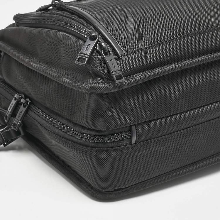 Pre Owned TUMI Black Nylon Alpha 3 Organizer Briefcase Bag