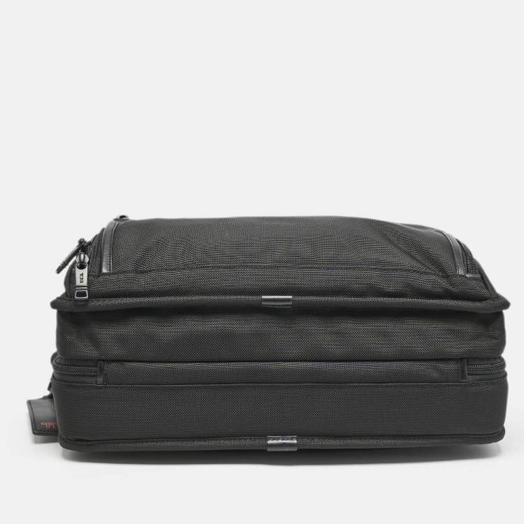 Pre Owned TUMI Black Nylon Alpha 3 Organizer Briefcase Bag