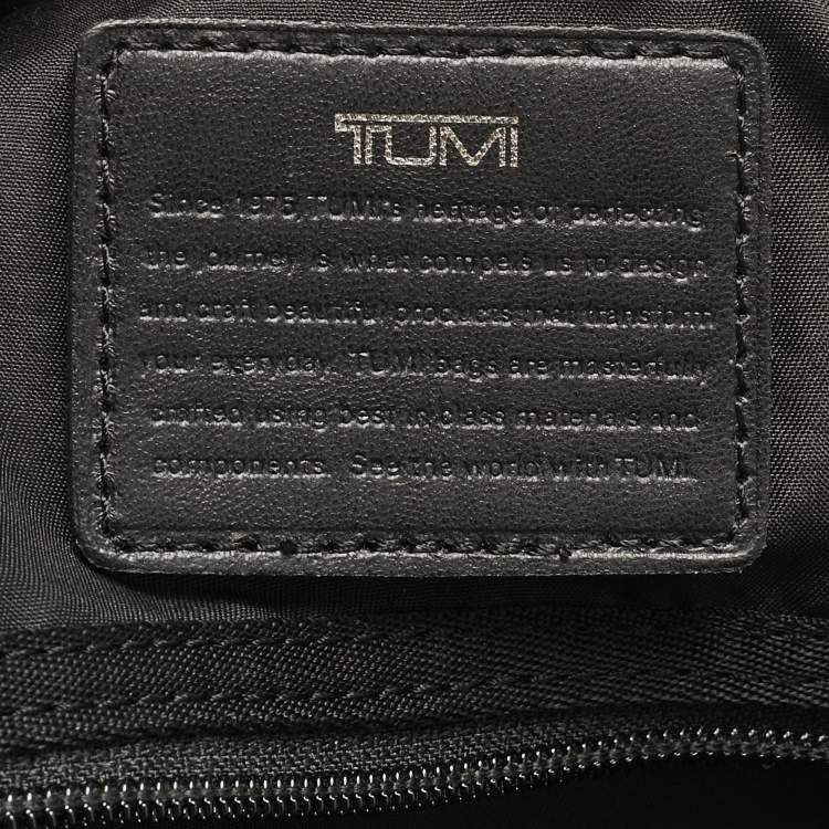 Pre Owned TUMI Dark Grey/Black Canvas East Ridge Expandable Zip Messenger Bag