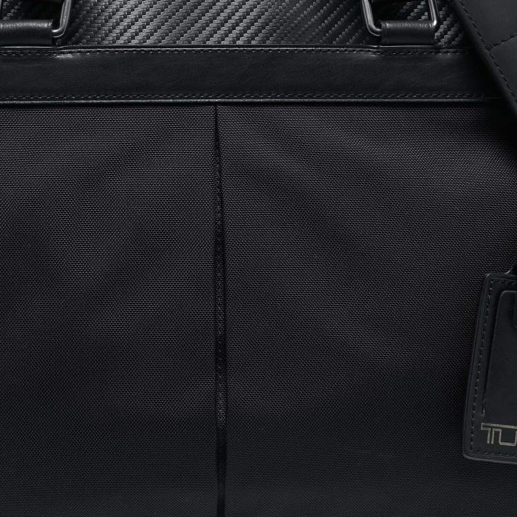 Pre Owned TUMI Black Nylon Berwick Double Zip Briefcase