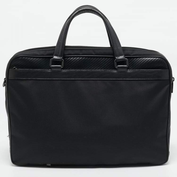 Pre Owned TUMI Black Nylon Berwick Double Zip Briefcase