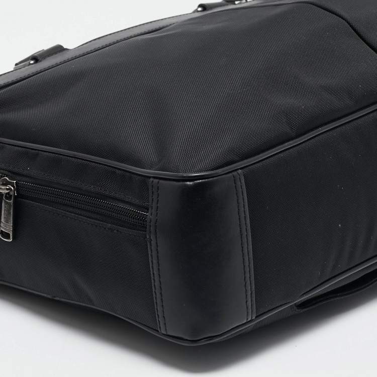 Pre Owned TUMI Black Nylon Berwick Double Zip Briefcase