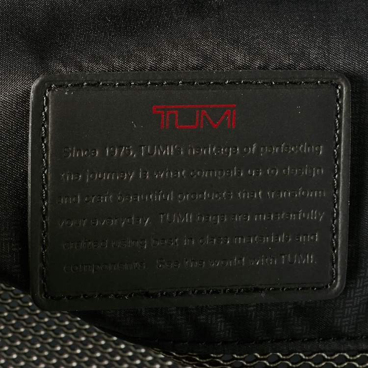 Pre Owned TUMI Black Nylon 4 Wheeled Alpha 3 Expandable Extended Trip Luggage