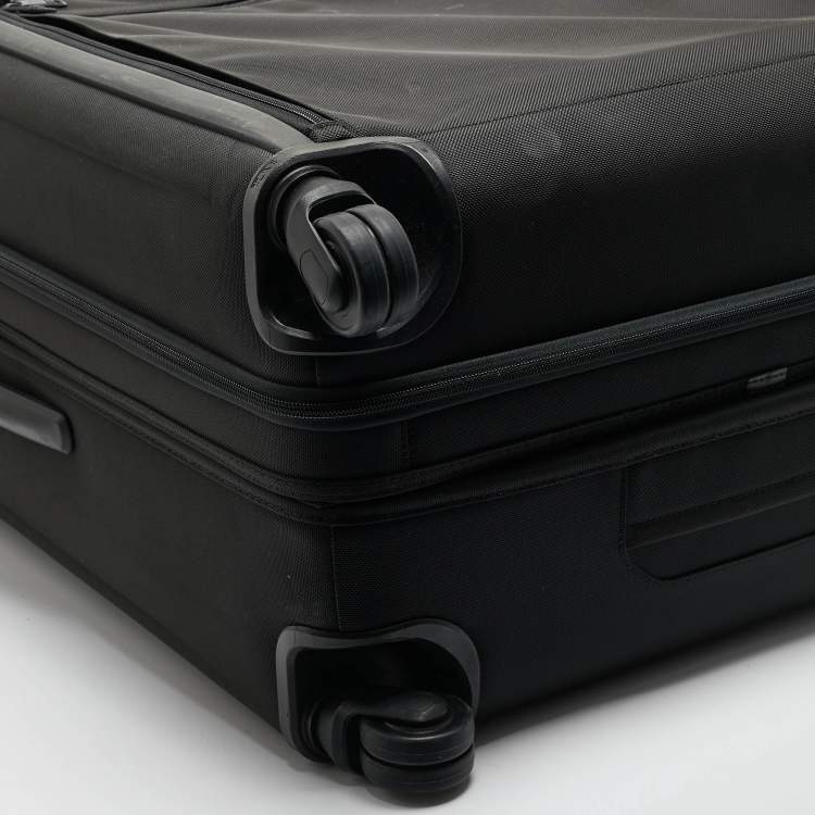 Pre Owned TUMI Black Nylon 4 Wheeled Alpha 3 Expandable Extended Trip Luggage