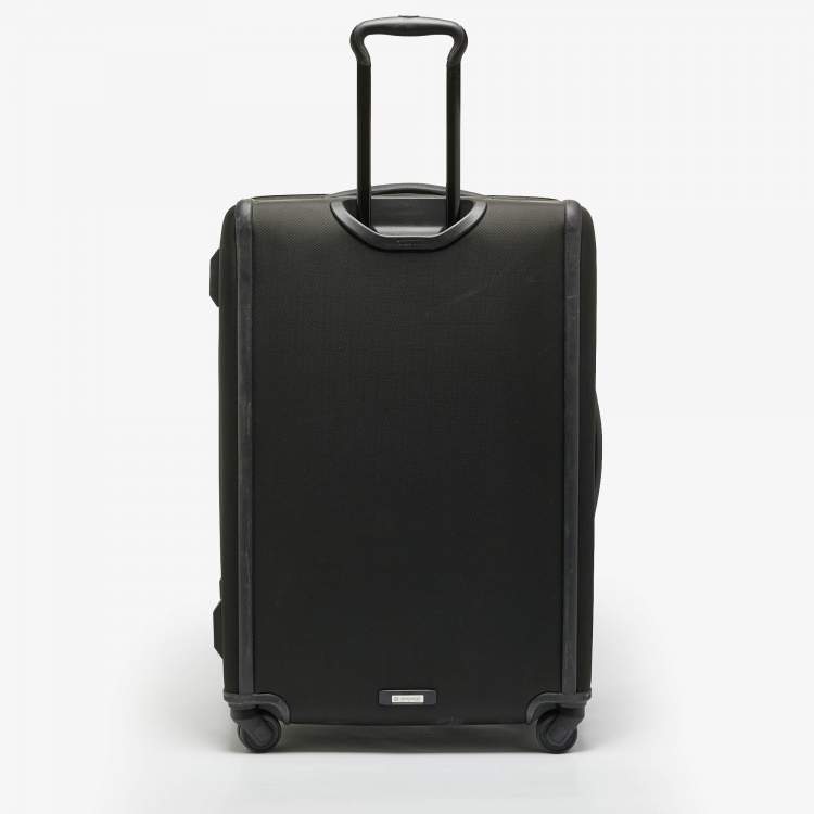 Pre Owned TUMI Black Nylon 4 Wheeled Alpha 3 Expandable Short Trip Luggage