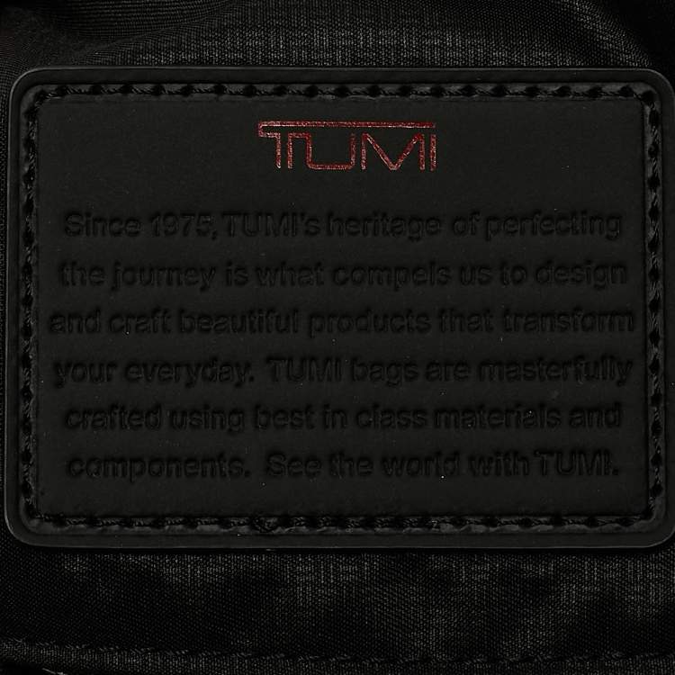 Pre Owned TUMI Black Nylon 4 Wheeled Alpha 3 Expandable Dual Access International Carry-On Luggage