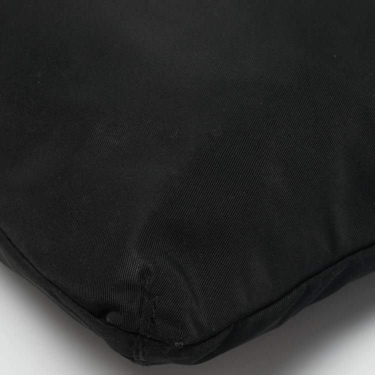 Pre Owned TUMI Black Nylon Flat Crossbody Bag