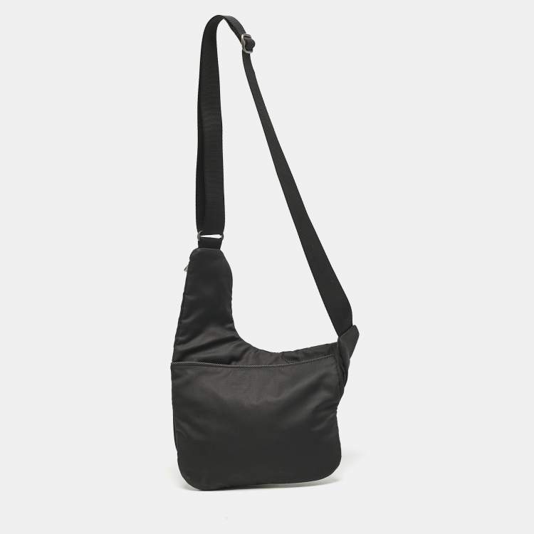 Pre Owned TUMI T-Tech Black Nylon Crossbody Bag
