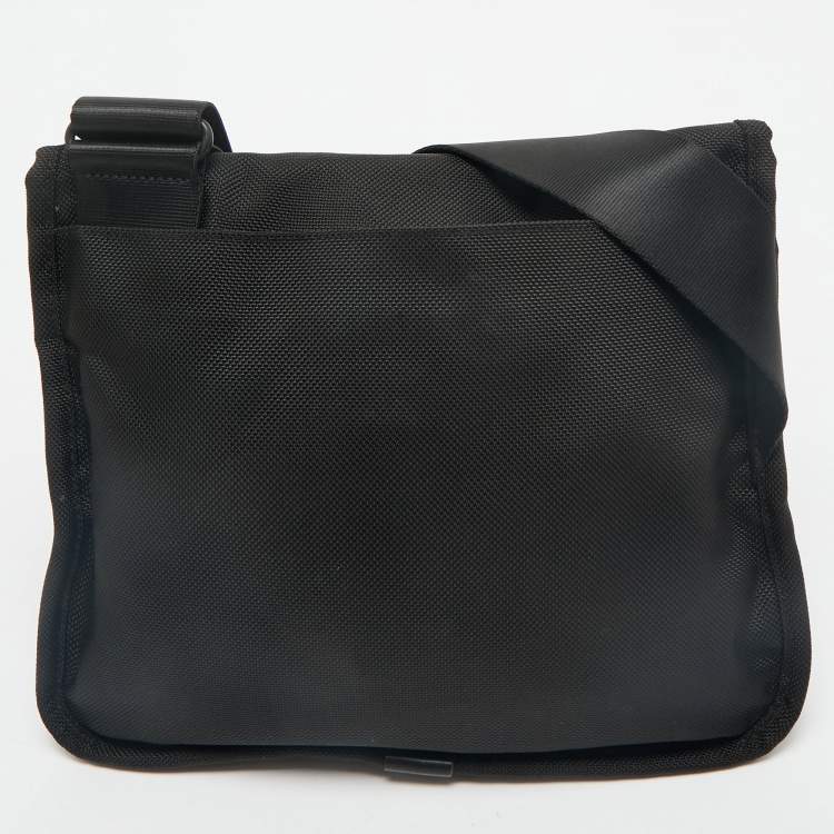 Pre Owned TUMI Black Nylon Ballistic Flap Messenger Bag
