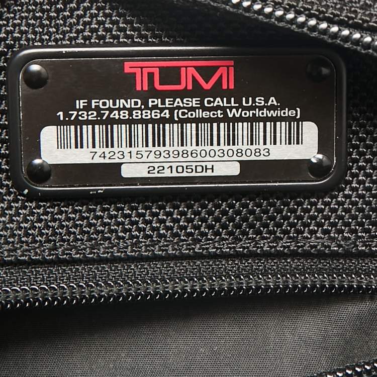 Pre Owned TUMI Black Nylon Ballistic Flap Messenger Bag