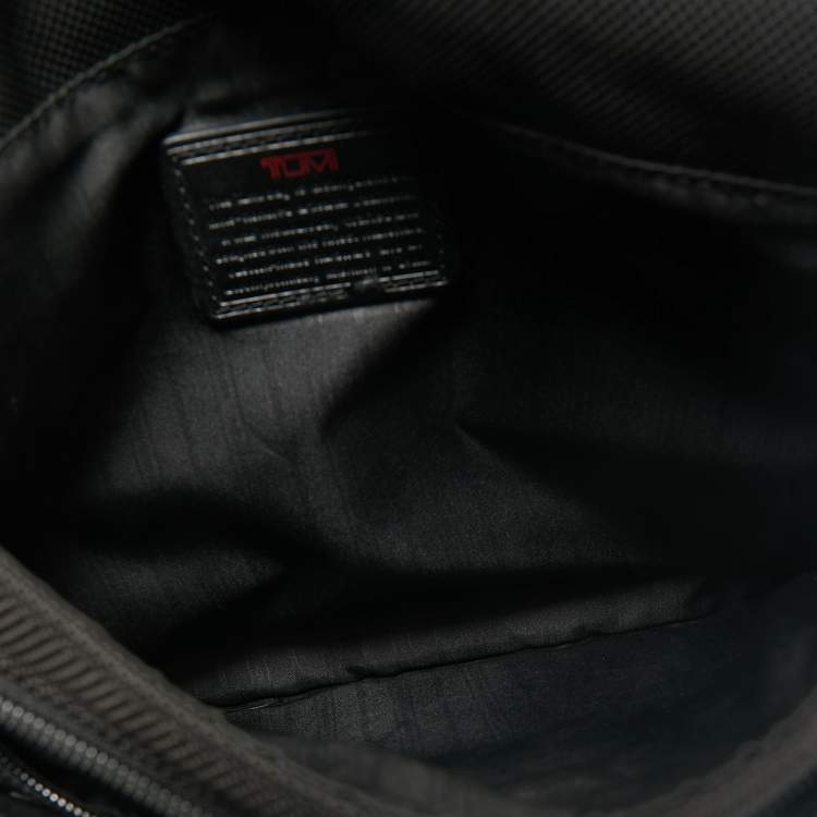 Pre Owned TUMI Black Nylon Ballistic Flap Messenger Bag