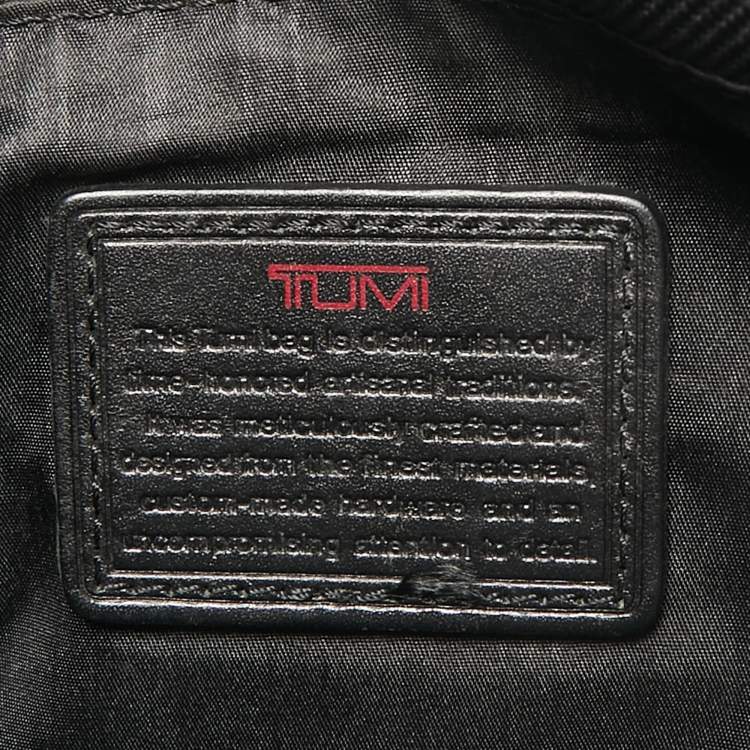 Pre Owned TUMI Black Nylon Ballistic Flap Messenger Bag