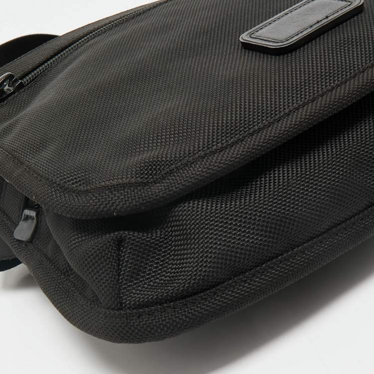Pre Owned TUMI Black Nylon Ballistic Flap Messenger Bag