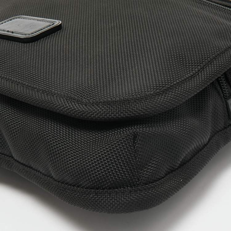 Pre Owned TUMI Black Nylon Ballistic Flap Messenger Bag