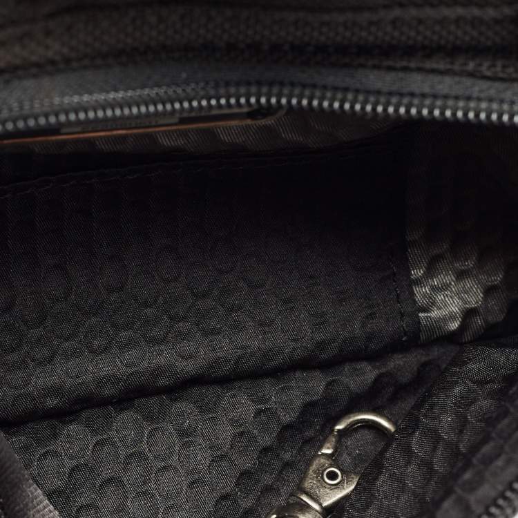 Pre Owned Tumi Black/Brown Nylon and Leather Alpha Bravo Barstow Messenger Bag