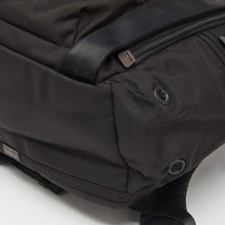 Pre Owned TUMI Black/Brown Nylon Alpha Bravo Kingsville Deluxe Backpack