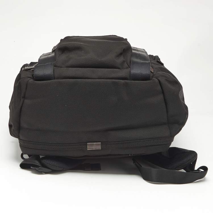 Pre Owned TUMI Black/Brown Nylon Alpha Bravo Kingsville Deluxe Backpack