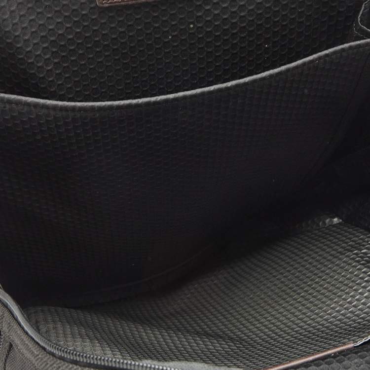 Pre Owned TUMI Black/Brown Nylon Alpha Bravo Kingsville Deluxe Backpack