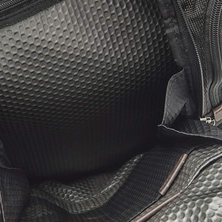 Pre Owned TUMI Black/Brown Nylon Alpha Bravo Kingsville Deluxe Backpack
