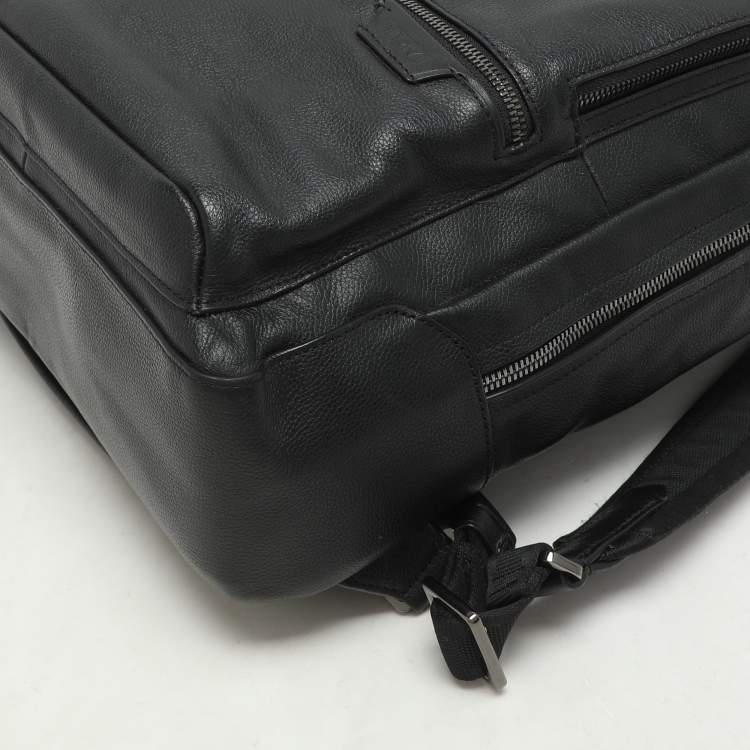 Pre Owned TUMI Black Leather Harrison Bradner Backpack