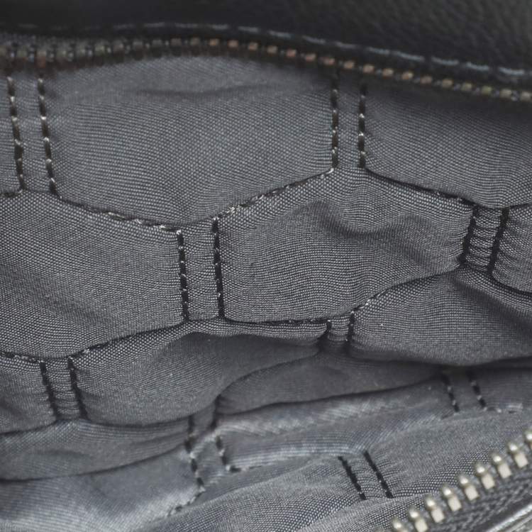 Pre Owned TUMI Black Leather Harrison Bradner Backpack