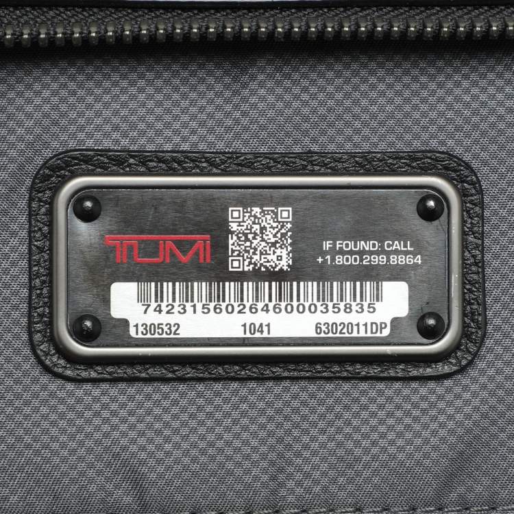 Pre Owned TUMI Black Leather Harrison Bradner Backpack