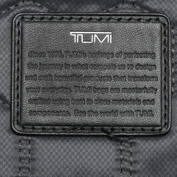 Pre Owned TUMI Black Leather Harrison Bradner Backpack