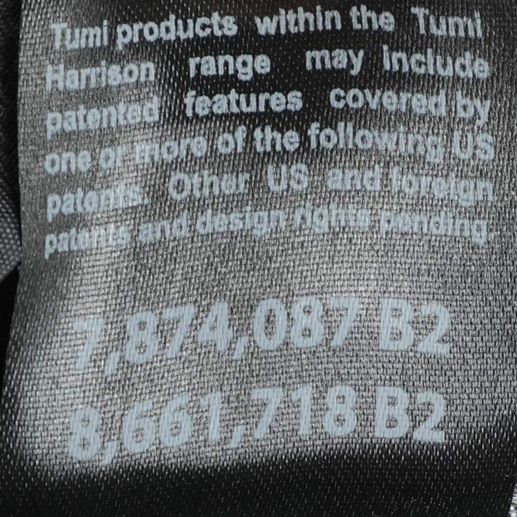 Pre Owned TUMI Black Leather Harrison Bradner Backpack