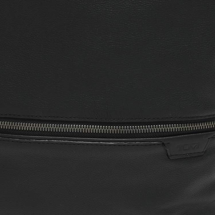 Pre Owned TUMI Black Leather Harrison Bradner Backpack