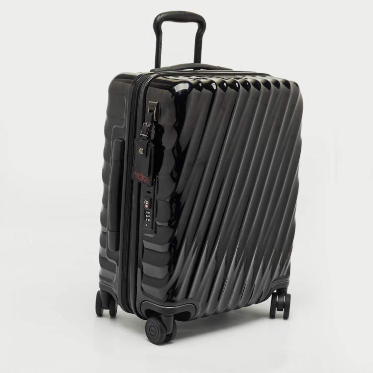 Pre Owned TUMI Black Polycarbonate 19 Degree Expandable Suitcase